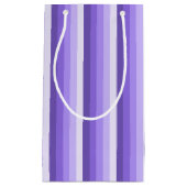 Petit Sac Cadeau Bandes d'ombre violette (Devant)