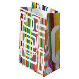 Petit Sac Cadeau Bandes et rectangles
