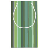 Petit Sac Cadeau Bandes horizontales vert olive (Dos)