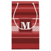 Petit Sac Cadeau Bandes rouges monogrammes (Dos)