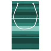 Petit Sac Cadeau Bandes turquoises (Dos)