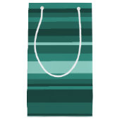 Petit Sac Cadeau Bandes turquoises (Devant)