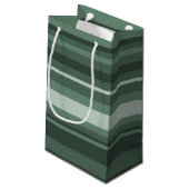 Petit Sac Cadeau Bandes vertes (Dos Angle)