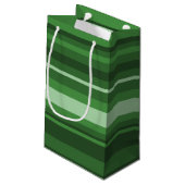 Petit Sac Cadeau Bandes vertes (Dos Angle)