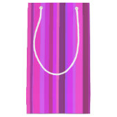 Petit Sac Cadeau Bandes verticales roses (Devant)