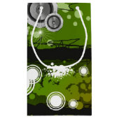 Petit Sac Cadeau Bannière grunge de musique de style (Dos)