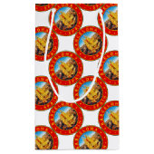 Petit Sac Cadeau Barcelone, Spain, circle, red (Dos)