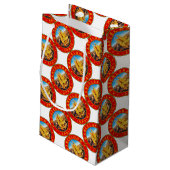 Petit Sac Cadeau Barcelone, Spain, circle, red (Dos Angle)