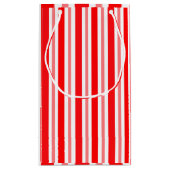 Petit Sac Cadeau Barré rouge et rose (Dos)