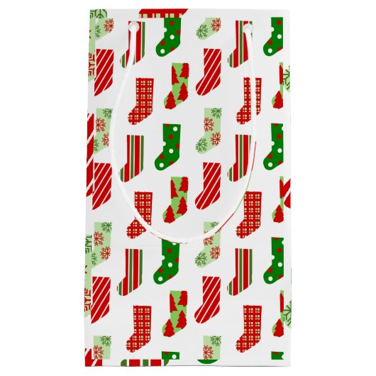 Petit Sac Cadeau Bas de Noël (Devant)