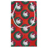 Petit Sac Cadeau Baseball en couronne rouge (Dos)