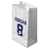 Petit Sac Cadeau Baseball Jersey - Sports Thème Anniversaire (Devant Angle)