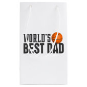 Petit Sac Cadeau Basket-ball de la meilleure typographie de papa du (Dos)