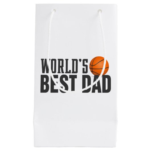 Petit Sac Cadeau Basket-ball de la meilleure typographie de papa du (Devant)