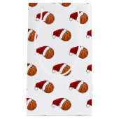 Petit Sac Cadeau Basket-ball et cerceau de Noël (Devant)