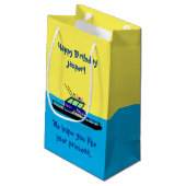 Petit Sac Cadeau Bateau de patrouille (Dos Angle)