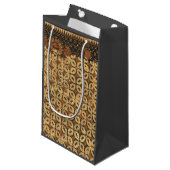 Petit Sac Cadeau Batik Earthy Coffee Bean Élégant Rustique robuste (Devant Angle)