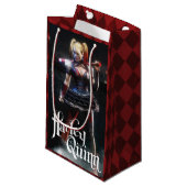 Petit Sac Cadeau Batman Arkham Knight | Harley Quinn avec chauve-so (Devant Angle)