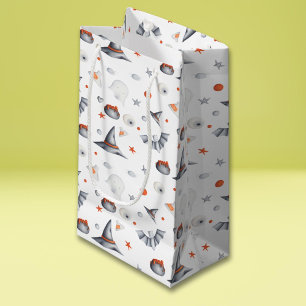 Petit Sac Cadeau Bats fantômes et chauves-souris motif d'Halloween