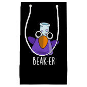 Petit Sac Cadeau Beak er Funny Chimie Pun Dark BG (Devant)