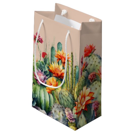 Petit Sac Cadeau Beau Cactus Flower (Dos Angle)