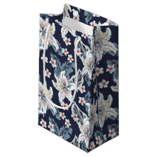Petit Sac Cadeau Beau motif à fleurs élégant