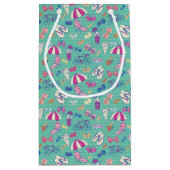 Petit Sac Cadeau Beau motif avec des éléments d'été (Dos)