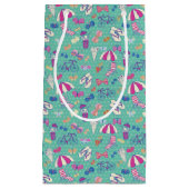 Petit Sac Cadeau Beau motif avec des éléments d'été (Devant)
