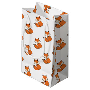 Petit Sac Cadeau Beau renard rouge