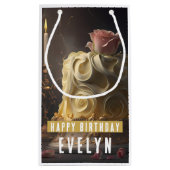 Petit Sac Cadeau Beauté et gâteau de la Bête - Anniversaire (Dos)