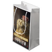 Petit Sac Cadeau Beauté et gâteau de la Bête - Anniversaire (Dos Angle)