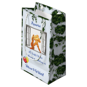 Petit Sac Cadeau Bébé Aquarius (20 janvier - 18 février) Porteur d'