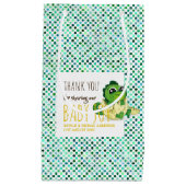 Petit Sac Cadeau Bébé mignon Dinosaur Hatching Douche Party Polkado (Devant)