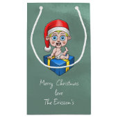 Petit Sac Cadeau Bébé Père Noël (Dos)