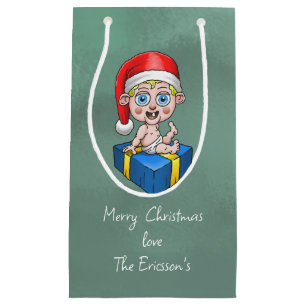 Petit Sac Cadeau Bébé Père Noël