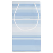 Petit Sac Cadeau Bébé rayures bleues (Dos)