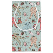 Petit Sac Cadeau Bébé rose mignonne Noël Fille (Dos)