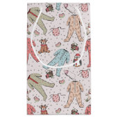 Petit Sac Cadeau Bébé rose mignonne Noël Fille (Dos)