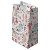 Petit Sac Cadeau Bébé rose mignonne Noël Fille (Dos Angle)