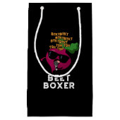 Petit Sac Cadeau Beet Boxer Funny Beet Pun Dark BG (Devant)