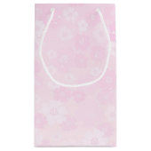 Petit Sac Cadeau Belle fleur rose romantique (Dos)