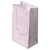 Petit Sac Cadeau Belle fleur rose romantique (Dos Angle)