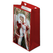 Petit Sac Cadeau Belle impression d'ange de Noël (Devant Angle)