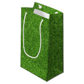 Petit Sac Cadeau Belle texture d'herbe verte de terrain de golf (Devant Angle)
