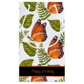 Petit Sac Cadeau Belles papillons | Texte modifiable (Dos)