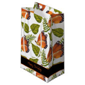Petit Sac Cadeau Belles papillons | Texte modifiable (Devant Angle)