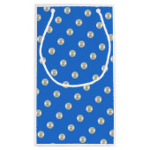 Petit Sac Cadeau Belles perles bleues (Dos)