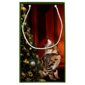 Petit Sac Cadeau Bengale Kitty Noël (Dos)