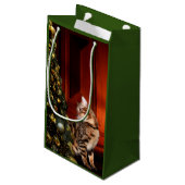 Petit Sac Cadeau Bengale Kitty Noël (Dos Angle)