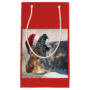 Petit Sac Cadeau Bengale Tiger Père Noël